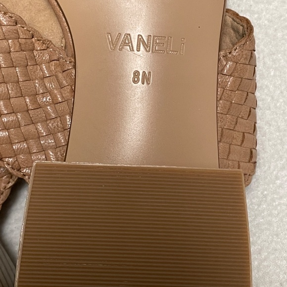 Vaneli Maje Woven Slip On Sandals, Womens, 8N, Leather, New - Picture 4 of 10